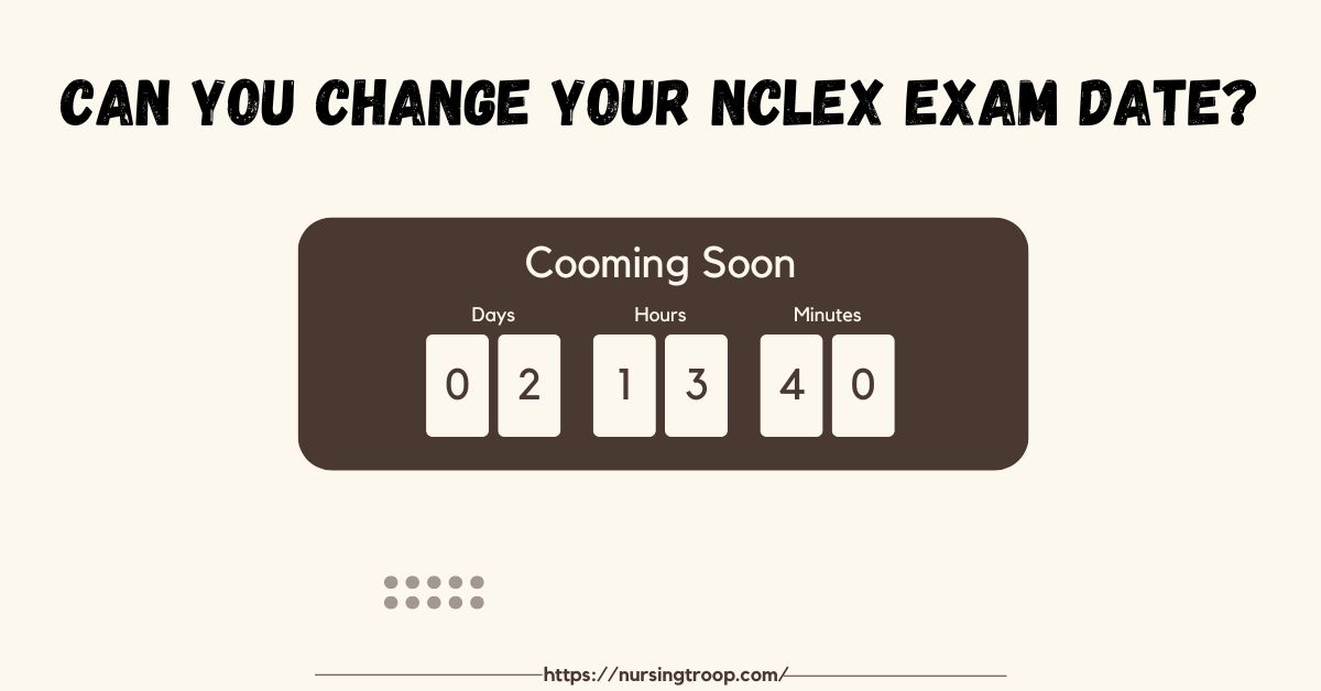 can you change you nclex exam date